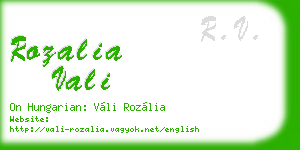 rozalia vali business card
